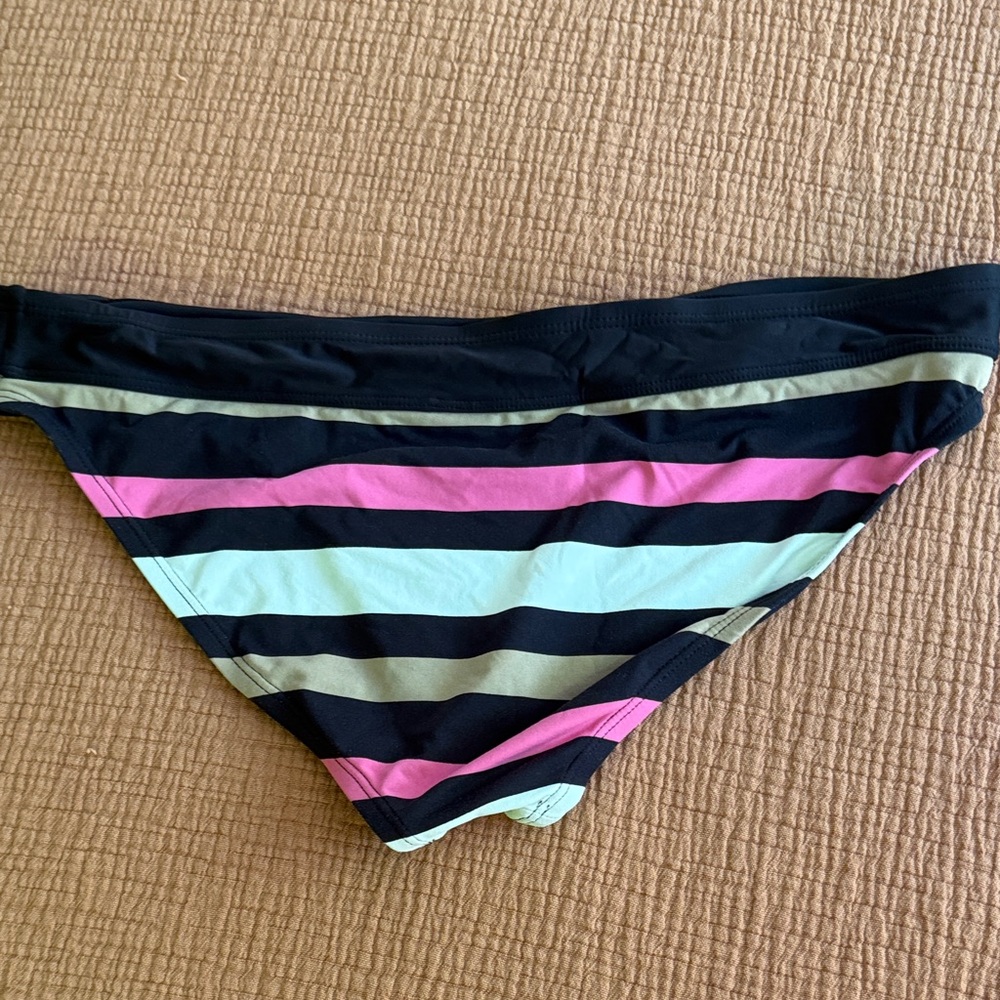 Carve Designs Black Bikini Bottom with Pink and Mint Stripes - Picture 2 of 2